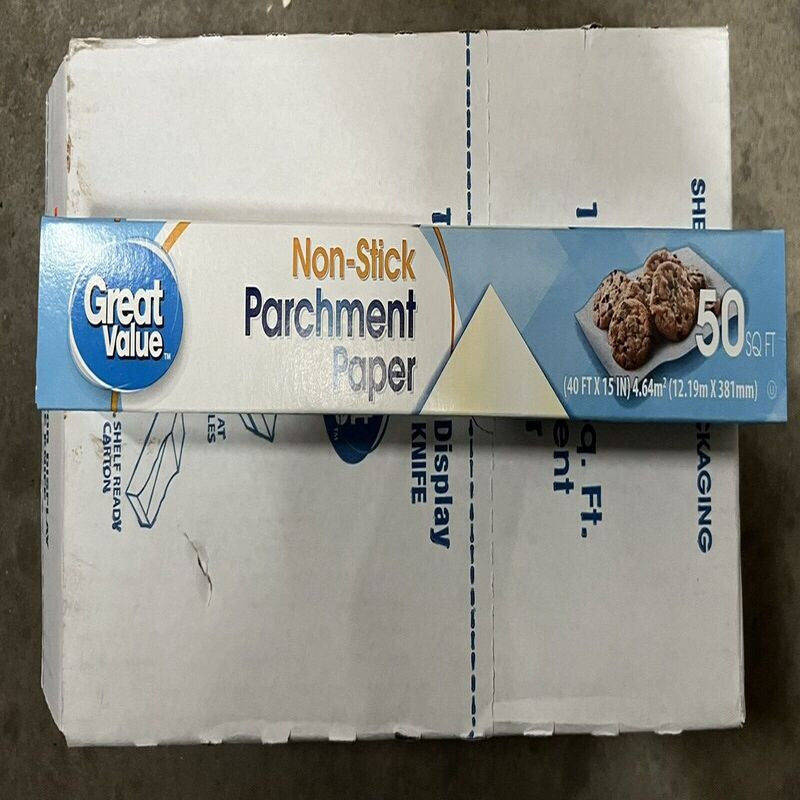 GREAT VALUE Parchment Paper Non-Stick 50sq ft