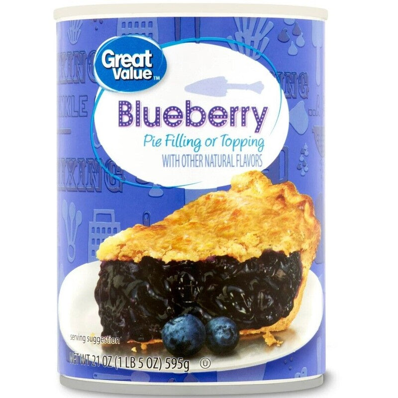 GREAT VALUE Blueberry Pie Filling 21oz