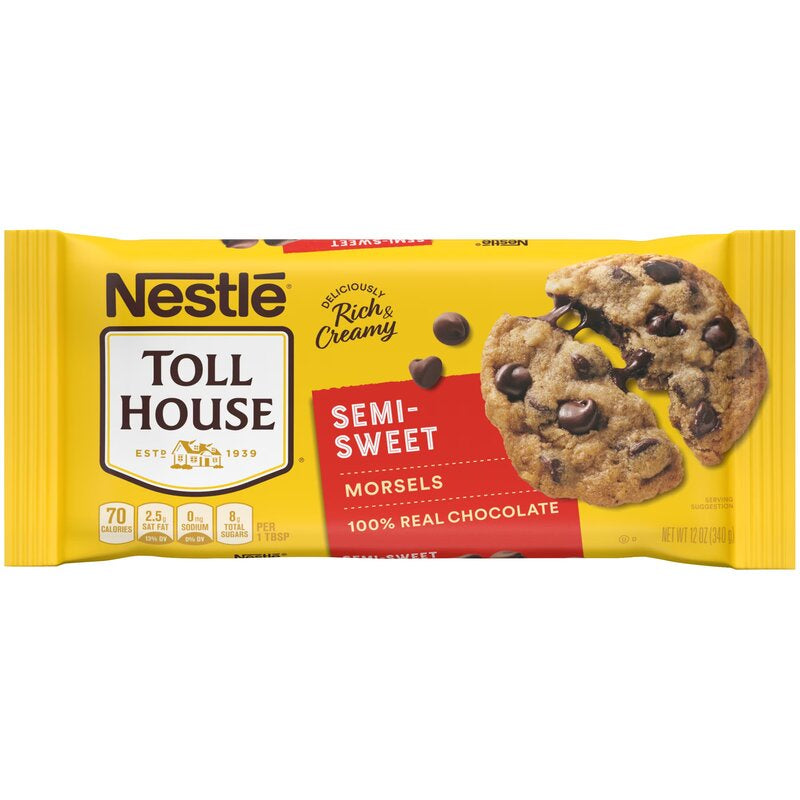 NESTLE TOLL HOUSE Semi-Sweet Chocolate Morsels  12oz