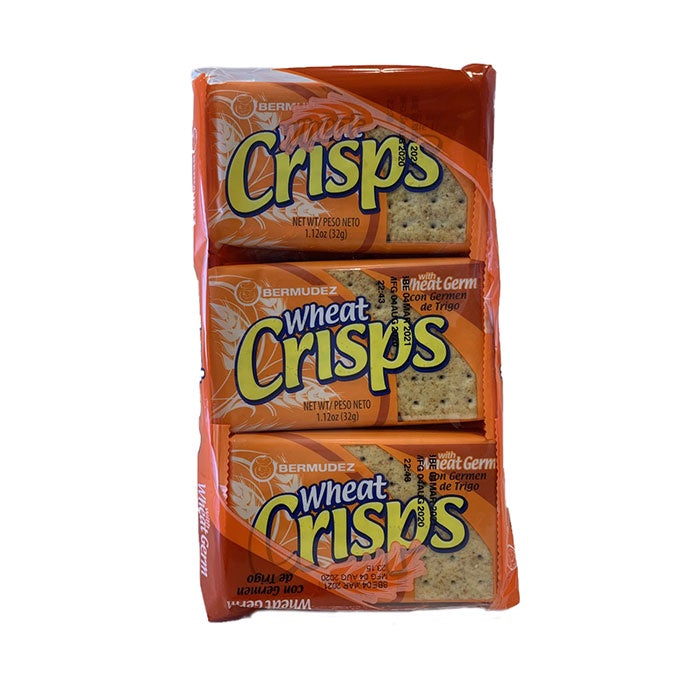 WHEAT CRISPS Wheat Germ Crackers 10.2oz/9 pack